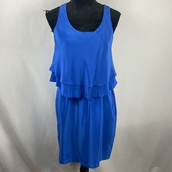 Amanda Uprichard Dresses & Skirts - Amanda Uprichard Blue Silk Sleeveless Dress